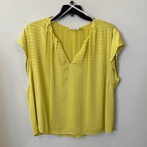 Calvin Klein Yellow Blouse